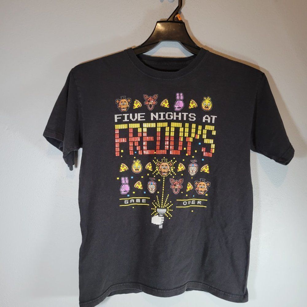 Five Nights at Freddy's Game Over Boy's Black T-Shirt Size Youth XL